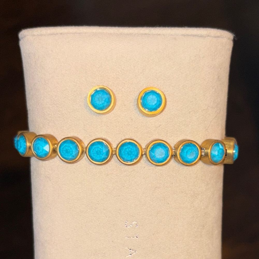 Gold and Turquoise Jewelry Set